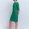 Nessa Ottoman Shift Dress Jewel Green Nessa Ottoman Shift Dress Jewel Green