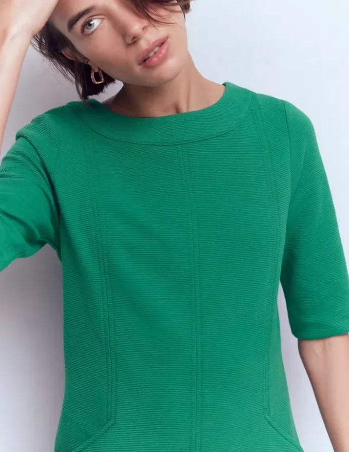 Nessa Ottoman Shift Dress Jewel Green Nessa Ottoman Shift Dress Jewel Green
