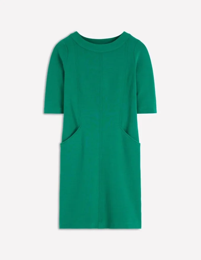 Nessa Ottoman Shift Dress Jewel Green Nessa Ottoman Shift Dress Jewel Green