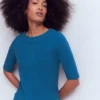Nessa Ottoman Shift Dress Tourmaline Blue Nessa Ottoman Shift Dress Tourmaline Blue