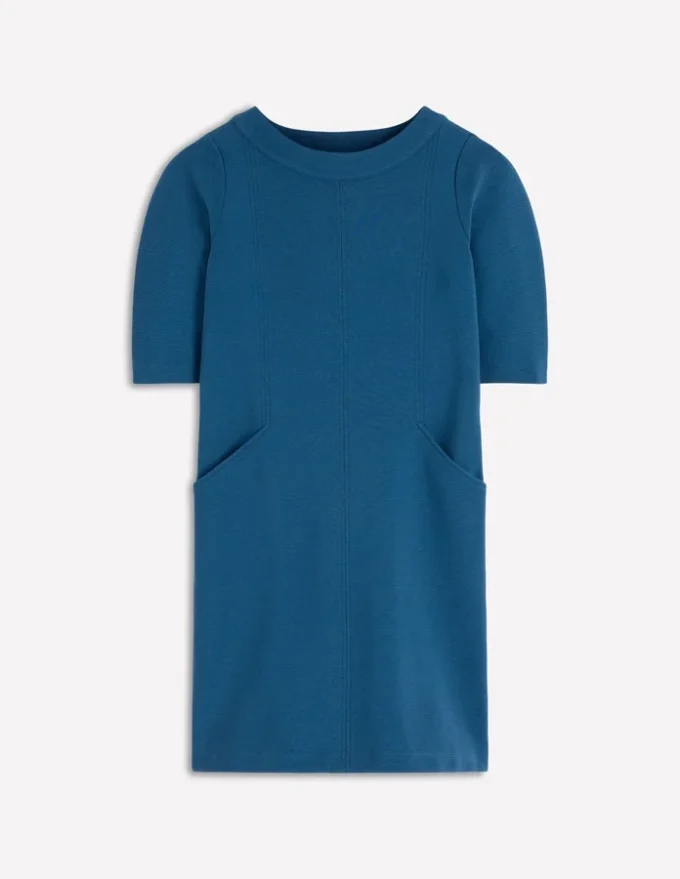 Nessa Ottoman Shift Dress Tourmaline Blue Nessa Ottoman Shift Dress Tourmaline Blue