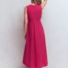 Notch Neck Jersey Maxi Dress Granita Notch Neck Jersey Maxi Dress Granita