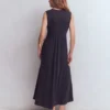 Notch Neck Jersey Maxi Dress Navy Notch Neck Jersey Maxi Dress Navy