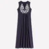 Notch Neck Jersey Maxi Dress Navy Notch Neck Jersey Maxi Dress Navy