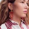 Novelty Beaded Earrings Lobster Novelty Beaded Earrings Lobster