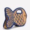 Novelty Fish Clutch Natural/Bright Blue