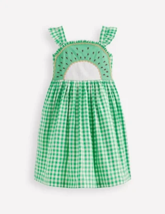 Novelty Strappy Dress Kiwi