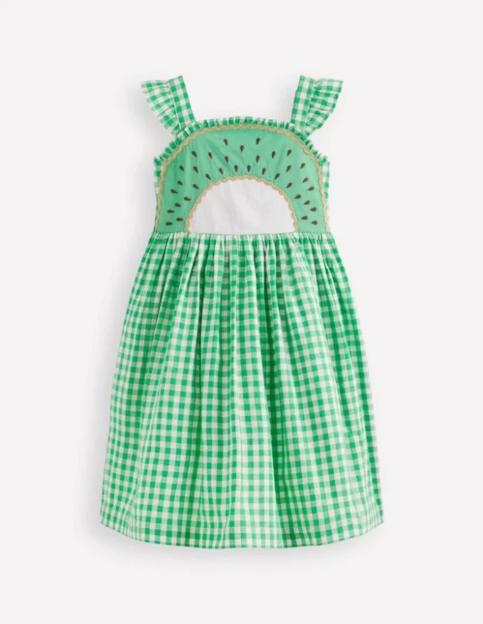 Novelty Strappy Dress Kiwi