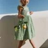 Novelty Strappy Dress Kiwi