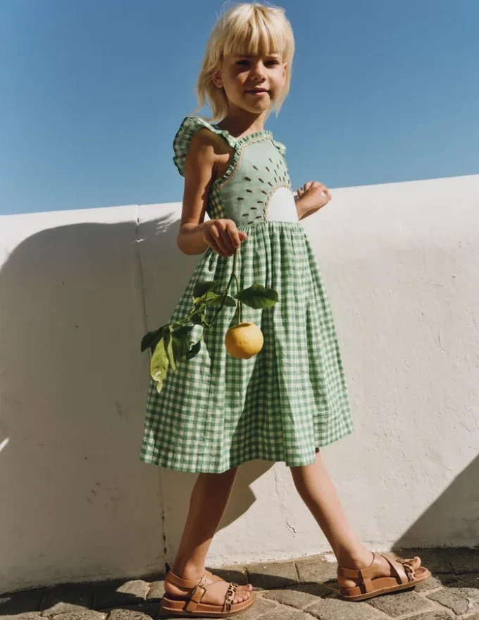 Novelty Strappy Dress Kiwi