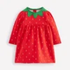 Novelty Sweatshirt Dress Strawberry Tart Red Novelty Sweatshirt Dress Strawberry Tart Red