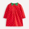 Novelty Sweatshirt Dress Strawberry Tart Red Novelty Sweatshirt Dress Strawberry Tart Red