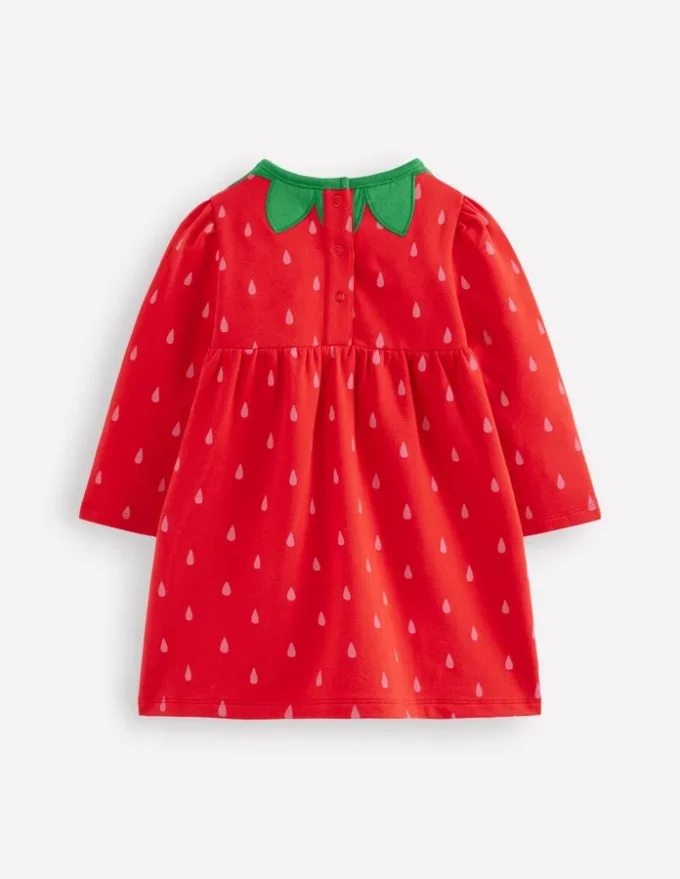 Novelty Sweatshirt Dress Strawberry Tart Red Novelty Sweatshirt Dress Strawberry Tart Red