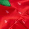 Novelty Sweatshirt Dress Strawberry Tart Red Novelty Sweatshirt Dress Strawberry Tart Red