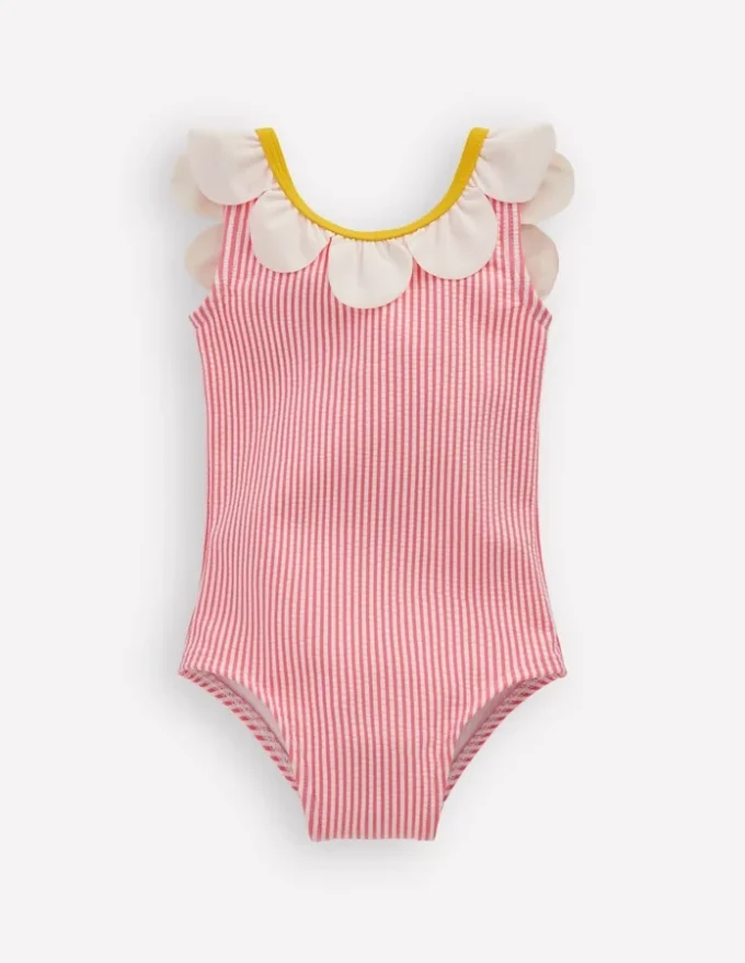 Novelty Swimsuit Salmon Pink Flower Novelty Swimsuit Salmon Pink Flower