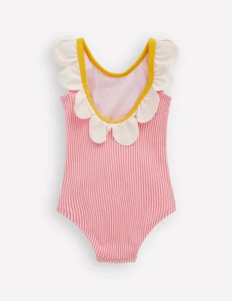 Novelty Swimsuit Salmon Pink Flower