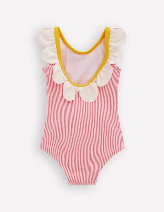 Novelty Swimsuit Salmon Pink Flower Novelty Swimsuit Salmon Pink Flower