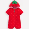 Novelty Towelling Romper Strawberry