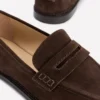 Nya Penny Loafers Bitter Chocolate Suede