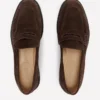 Nya Penny Loafers Bitter Chocolate Suede