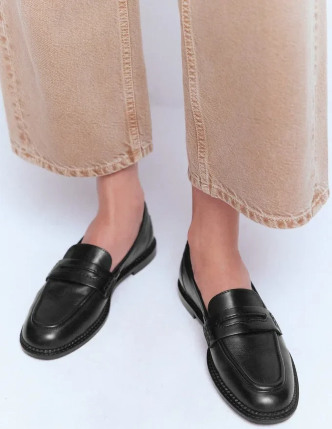 Nya Penny Loafers Black