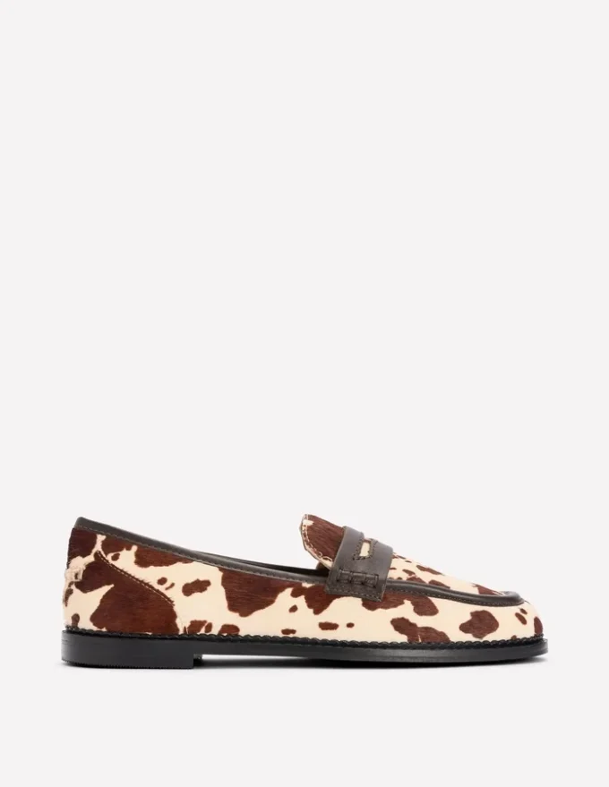 Nya Penny Loafers Brown/Ivory