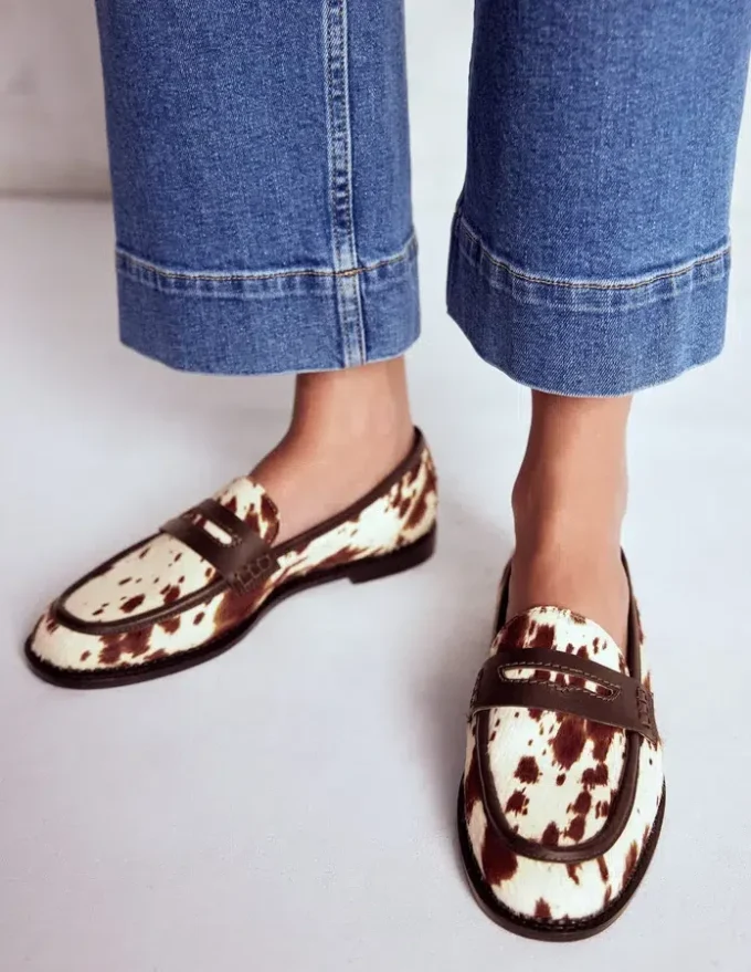 Nya Penny Loafers Brown/Ivory
