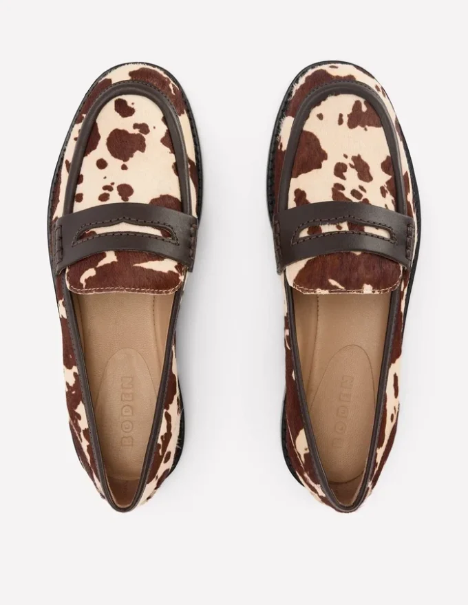 Nya Penny Loafers Brown/Ivory
