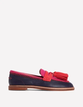 Nya Penny Loafers Colourblock Tassel