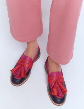 Nya Penny Loafers Colourblock Tassel
