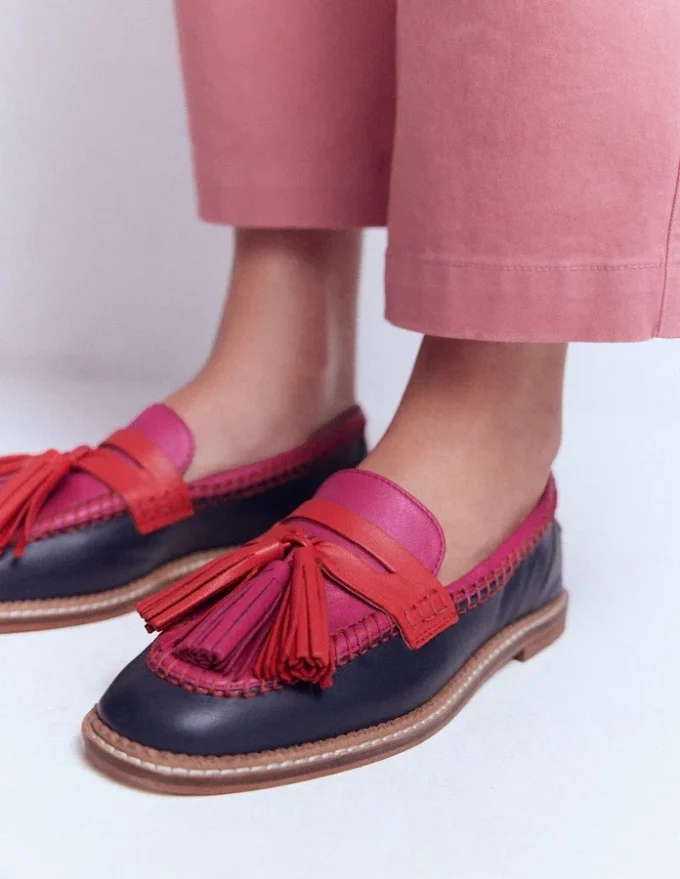 Nya Penny Loafers Colourblock Tassel Nya Penny Loafers Colourblock Tassel