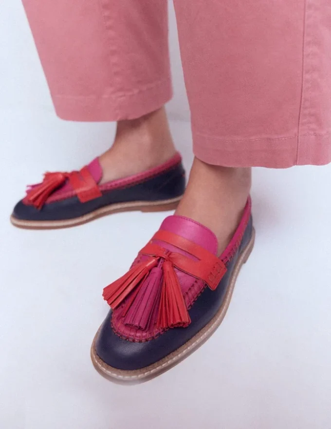 Nya Penny Loafers Colourblock Tassel Nya Penny Loafers Colourblock Tassel