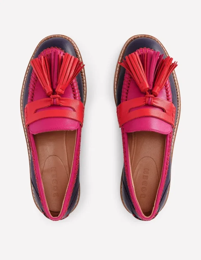 Nya Penny Loafers Colourblock Tassel Nya Penny Loafers Colourblock Tassel