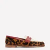 Nya Penny Loafers Leopard Colourblock