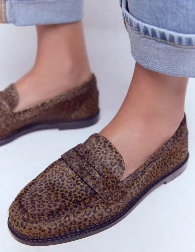 Nya Penny Loafers Mini Leopard Nya Penny Loafers Mini Leopard