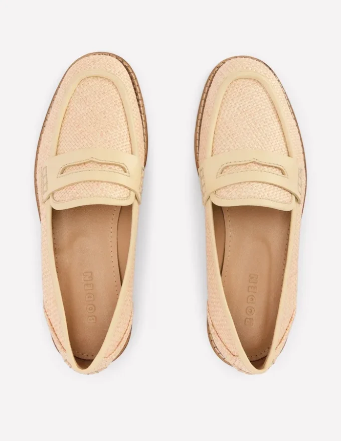 Nya Penny Loafers Natural Nya Penny Loafers Natural