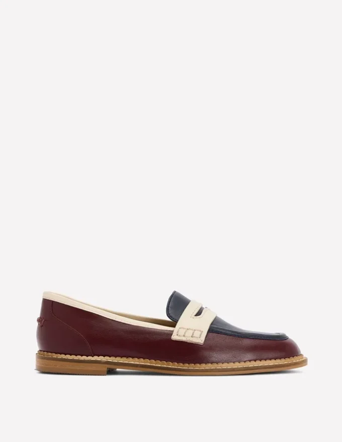 Nya Penny Loafers Oxblood/Navy Nya Penny Loafers Oxblood/Navy