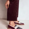 Nya Penny Loafers Oxblood/Navy Nya Penny Loafers Oxblood/Navy