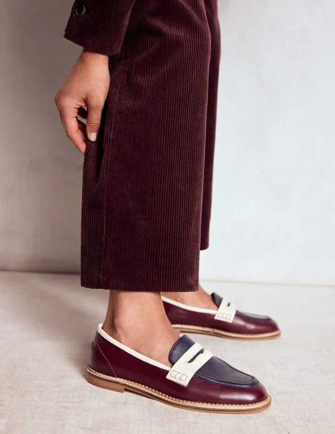 Nya Penny Loafers Oxblood/Navy Nya Penny Loafers Oxblood/Navy