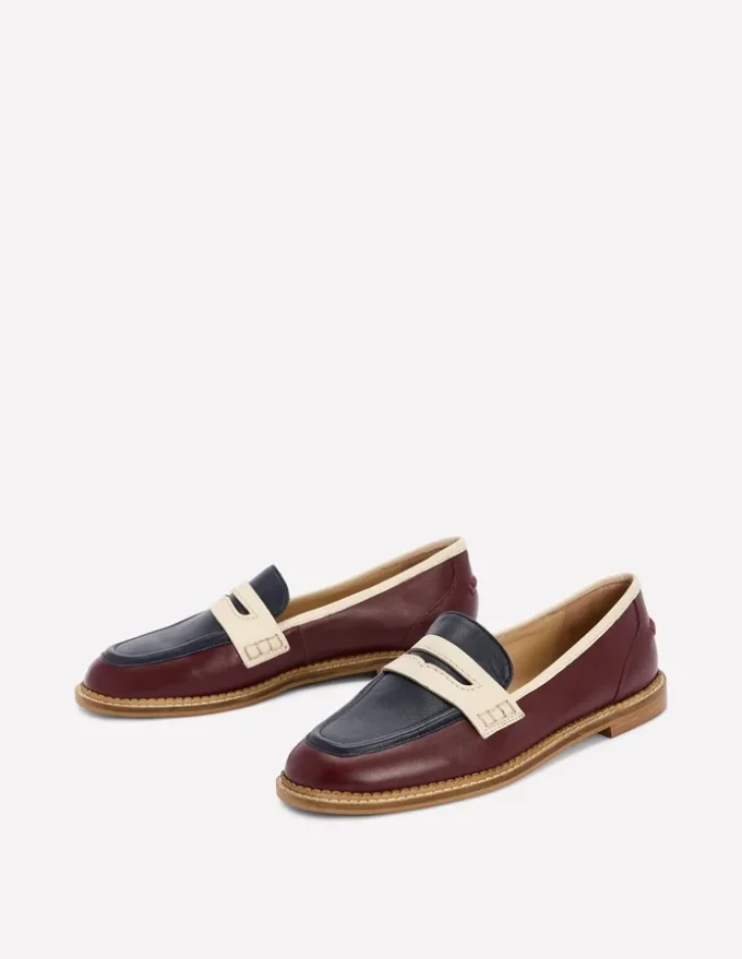 Nya Penny Loafers Oxblood/Navy Nya Penny Loafers Oxblood/Navy