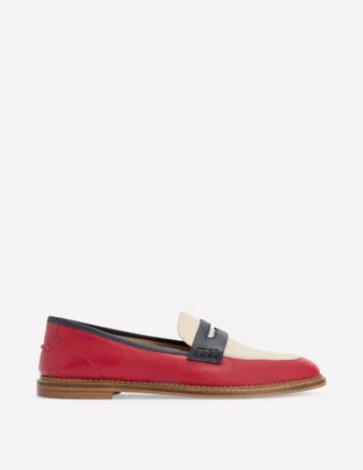 Nya Penny Loafers Pillarbox Red/Navy