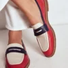 Nya Penny Loafers Pillarbox Red/Navy Nya Penny Loafers Pillarbox Red/Navy