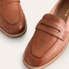 Nya Penny Loafers Tan Burnished Leather Nya Penny Loafers Tan Burnished Leather
