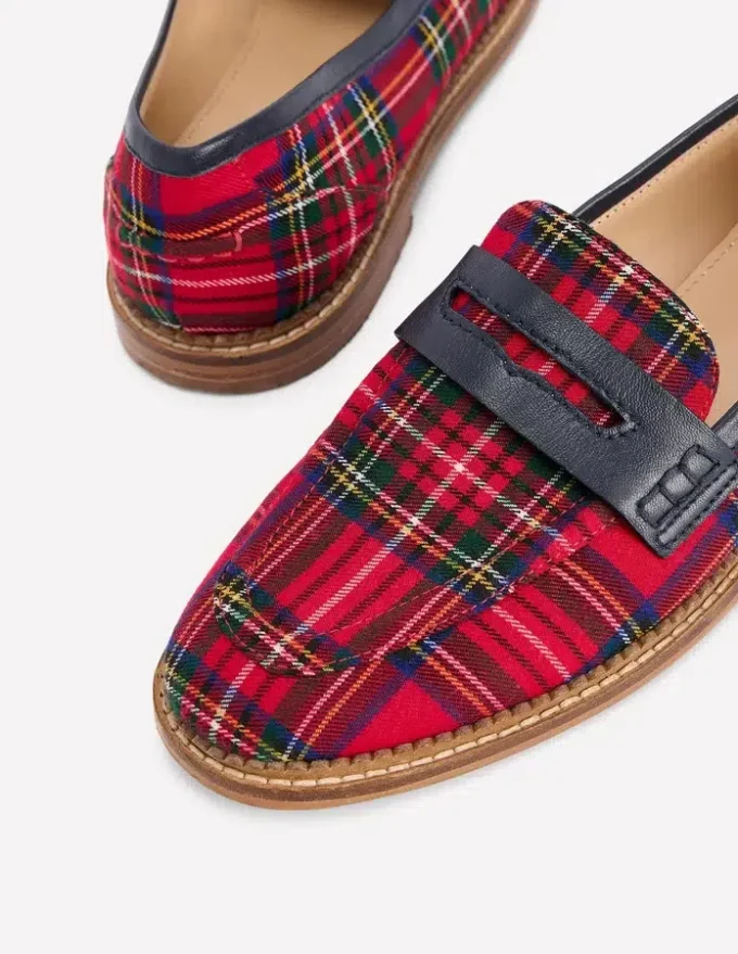 Nya Penny Loafers Tartan Nya Penny Loafers Tartan