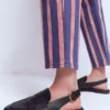 Nya Slingback Penny Loafers Black