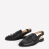 Nya Slingback Penny Loafers Black