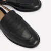 Nya Slingback Penny Loafers Black