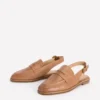 Nya Slingback Penny Loafers Tan Nya Slingback Penny Loafers Tan