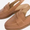Nya Slingback Penny Loafers Tan Nya Slingback Penny Loafers Tan