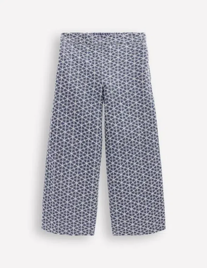 Occasion Pants Chambray Broderie